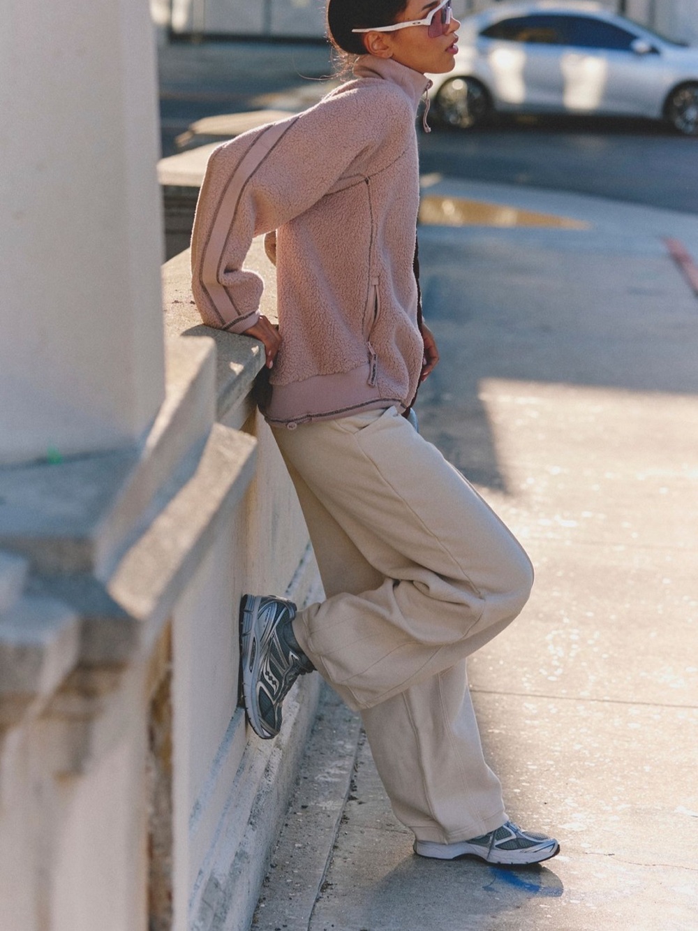 Free People Ready Set Rib Fleece Pullover - Picture 4 of 6